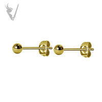 Valkyrie - Gold PVD Stainless steel ball ear studs