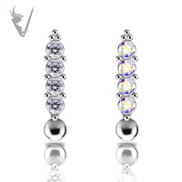 Valkyrie - Titanium  jeweled cluster navel banana