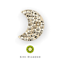 Kiwi Diamond -   Hammered moon - threadless end