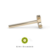 Kiwi Diamond -   Hammered moon - threadless end
