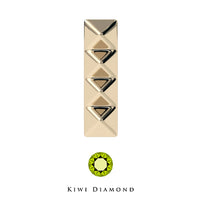 Kiwi Diamond - Pyramid Bar - Threadless end
