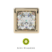 Kiwi Diamond -  Square bezel end - threadless end