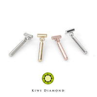 Kiwi Diamond - T-Bar dangle - threadless end
