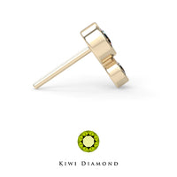 Kiwi Diamond - Double Bezel - Threadless end