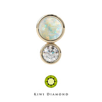 Kiwi Diamond - Double Bezel - Threadless end
