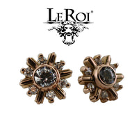 LeRoi - 7 Stone snowflake  - 14k Threadless End