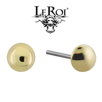 LeRoi - Dome  - 14k Threadless End