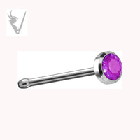 Valkyrie - Stainless steel 20g-jeweled nose bones