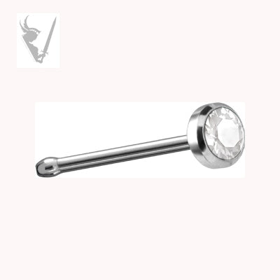 Valkyrie - Stainless steel 20g-jeweled nose bones