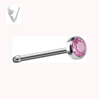 Valkyrie - Stainless steel 20g-jeweled nose bones