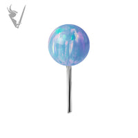Valkyrie - Titanium and opal ball threadless end