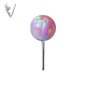 Valkyrie - Titanium and opal ball threadless end