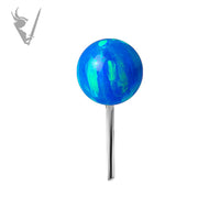 Valkyrie - Titanium and opal ball threadless end