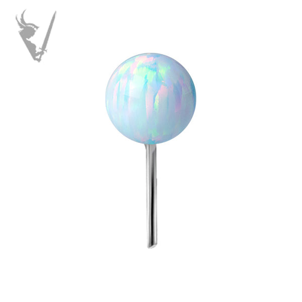 Valkyrie - Titanium and opal ball threadless end
