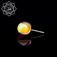 People's Jewelry - Titanium Prong set round