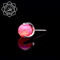 People's Jewelry - Titanium Prong set round