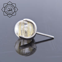 People's Jewelry - Titanium Prong set round