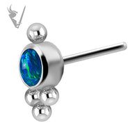 Valkyrie - Titanium threadless cluster set w/opals