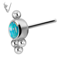 Valkyrie - Titanium threadless cluster set w/opals