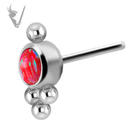 Valkyrie - Titanium threadless cluster set w/opals