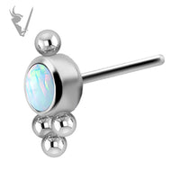 Valkyrie - Titanium threadless cluster set w/opals