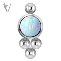 Valkyrie - Titanium threaded cluster set w/opals