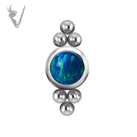 Valkyrie - Titanium threadless cluster set w/opals