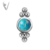 Valkyrie - Titanium threadless cluster set w/opals