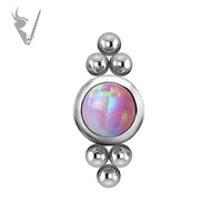 Valkyrie - Titanium threadless cluster set w/opals