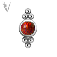 Valkyrie - Titanium threadless cluster set w/opals