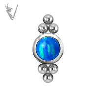 Valkyrie - Titanium threadless cluster set w/opals