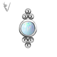 Valkyrie - Titanium threadless cluster set w/opals