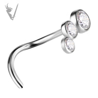 Valkyrie - Titanium nose stud set w/premium zirconia