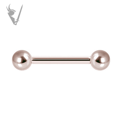 Valkyrie - Rose gold PVD Stainless steel 16g barbell