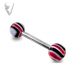 Valkyrie - Tongue barbells with UV  acrylic beads
