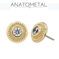 Anatometal - 18k Gold Threadless Portola end