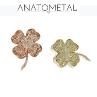 Anatometal - 18k Gold Threadless Shamrock end