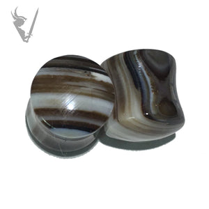 Valkyrie - Banded agate  plugs