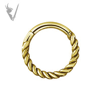 Valkyrie -Gold PVD Stainless steel  clickers rings