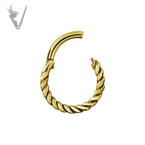 Valkyrie -Gold PVD Stainless steel  clickers rings