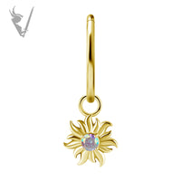 Valkyrie - CoCR/gold PVD charm set w/zirconia
