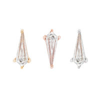 Buddha Jewelry Organics - Soho - Kite cut cz - Threadless End