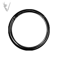 Valkyrie -Black PVD Stainless steel  clickers rings