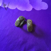 Valkyrie - Coconut wood earrings