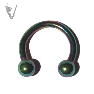 Valkyrie - Stainless steel coloured 14g circular barbells