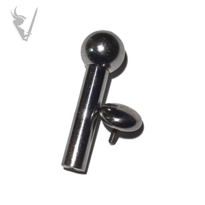 Valkyrie - Stainless steel disc bead straight barbell