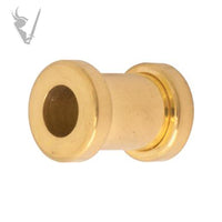 Valkyrie - Gold PVD Stainless steel screw on tunnel