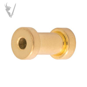 Valkyrie - Gold PVD Stainless steel screw on tunnel