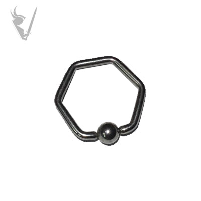 Valkyrie - Stainless steel hexagon ring