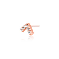 Junipurr - Chevron Swarovski®  Cz  - Threadless End